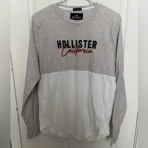 Hollister California Men’s Two-Tone Long Sleeve Shirt Size M